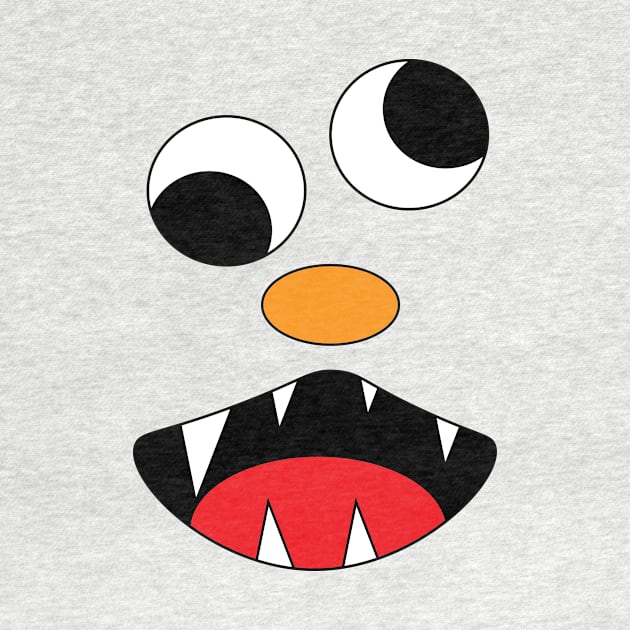 Silly Monster Face T-Shirt | Crazy Eyes by TeesByJay